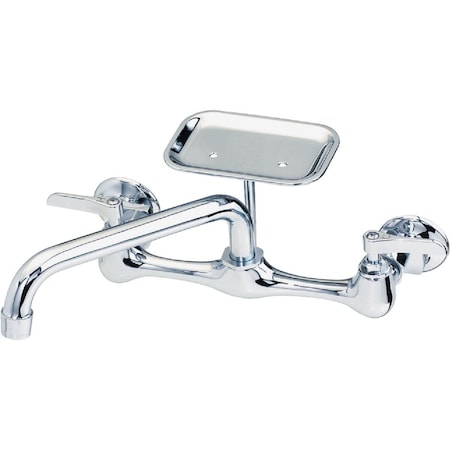 B & K Polished Chrome 2-Handle 12 In. Utility Faucet 123-011NL